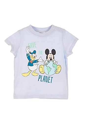 Mickey Mouse Baby T-Shirt Oberteil Jungen Kurzarm (92, Blau) von Sun City