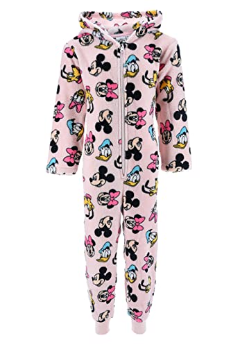 Sun City Minnie Mouse Mädchen Schlafanzug Kinder Pyjama Overall Jumpsuit Mickey Daisy Pluto, Farbe:Rosa, Größe Kids:104 von Sun City
