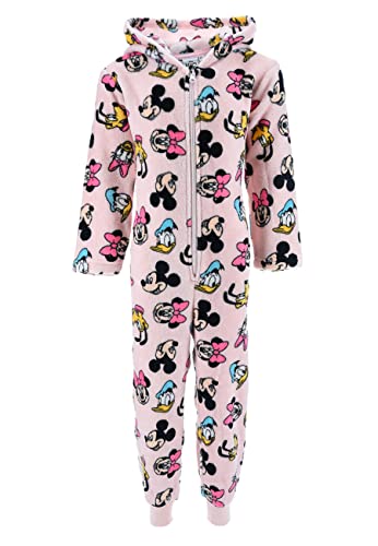 Sun City Minnie Mouse Mädchen Schlafanzug Kinder Pyjama Overall Jumpsuit Mickey Daisy Pluto, Farbe:Rosa, Größe Kids:116 von Sun City