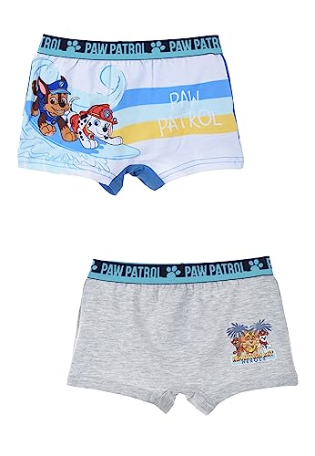 Paw Patrol Chase Marshall Rubble Jungen Kinder Unterhosen Boxershorts Set 2 TLG, Größe Kids:116-128 von Sun City