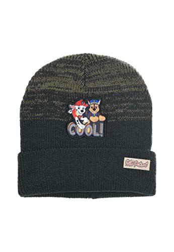 Paw Patrol Chase und Marshall Kinder Jungen Winter-Mütze Strickmütze, Farbe:Grün, Größe:54 von Sun City