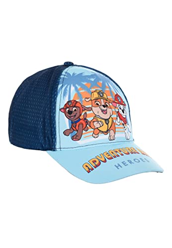 Paw Patrol Rubble Marshall Zuma Baseball-Cap Mütze Kappe Sommer-Hut, Farbe:Dunkel-Blau, Größe:52 von Nickelodeon