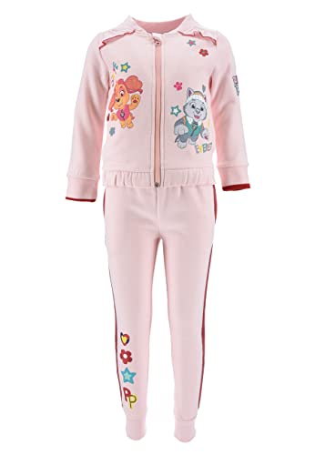 Sun City Paw Patrol Skye Everest Jogging-Anzug Sweat-Jacke mit Jogging-Hose Trainings-Anzug, Farbe:Rosa, Größe Kids:98 von Sun City