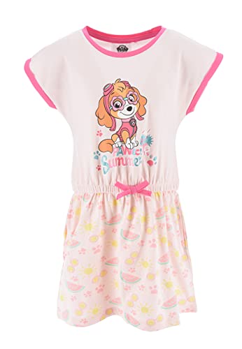 Paw Patrol Skye Kinder Mädchen Kleid Jerseykleid Sommer-Kleid, Farbe:Pink, Größe Kids:104 von Sun City