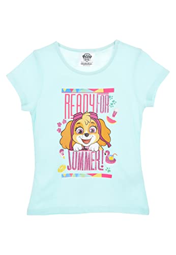 Paw Patrol Skye Mädchen T-Shirt Kinder Oberteil, Farbe:Türkis, Größe Kids:98 von Sun City