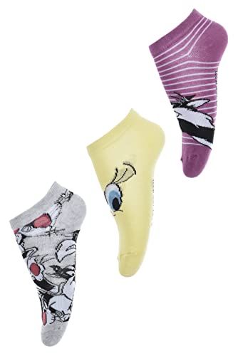 SUN CITY Looney Tunes Set 3 Socken, Erwachsene (39/41), grau von Sun City