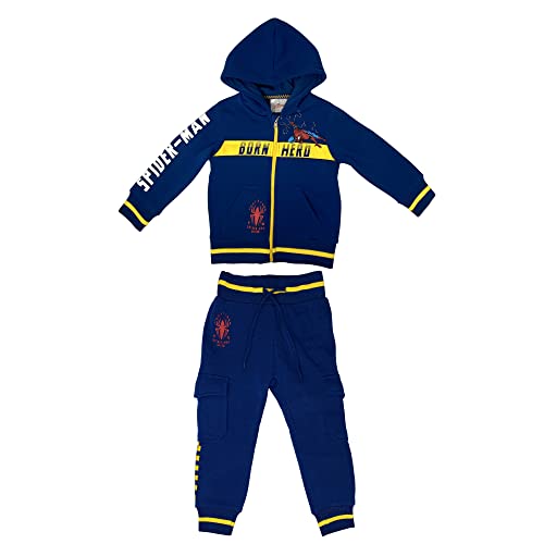 SUN CITY Spiderman Trainingsanzug Marvel Sweatshirt mit Reißverschluss und Kapuze und Hose, blu, 3 Jahre SUN CITY Spiderman Trainingsanzug Marvel Sweatshirt mit Reißverschluss und Kapuze und Hose, blu, 3 Jahre von Sun City