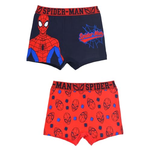 Set mit 2 Boxershorts, geeignet für Marvel Spider-Man, für Kinder, mit Superhelden-Aufdruck, Marineblau und Rot, 3-4 Jahre Set mit 2 Boxershorts, geeignet für Marvel Spider-Man, für Kinder, mit Superhelden-Aufdruck, Marineblau und Rot, 3-4 Jahre von Sun City