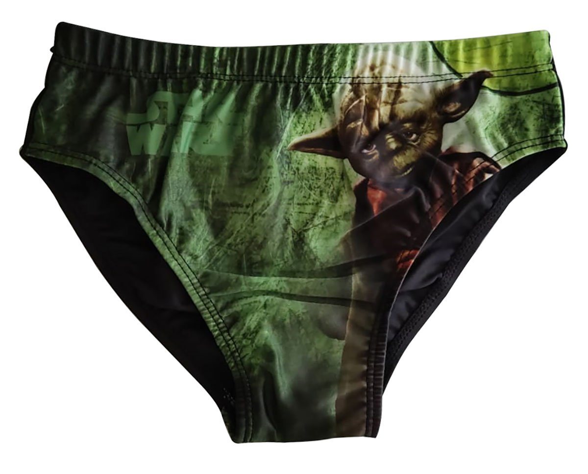 Sun City Badehose Star Wars Meister Yoda Badehose Badeslip für Kinder, Jungen grün Größe von Sun City