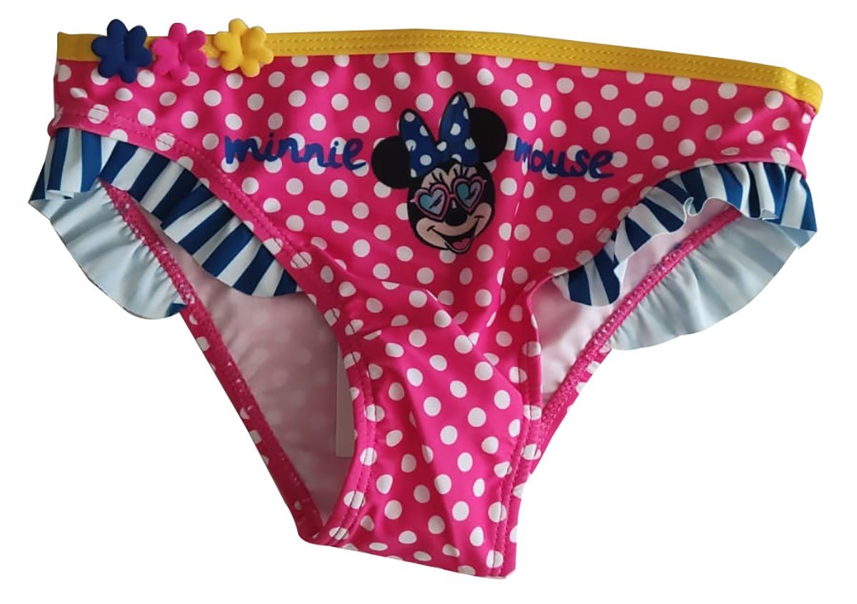 Sun City Badeslip Minnie Maus Badehose, Bikinihose, Badeslip, Badeanzug, Pink-Weiß gepun (Minnie Maus Badehose, Bikinihose, Badeslip, Badeanzug) von Sun City