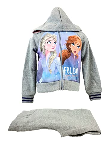 Sun City Frozen Anna ELSA Jogginganzug Trainingsanzug (HU6311.IO6) Gr. 110 grau von Sun City