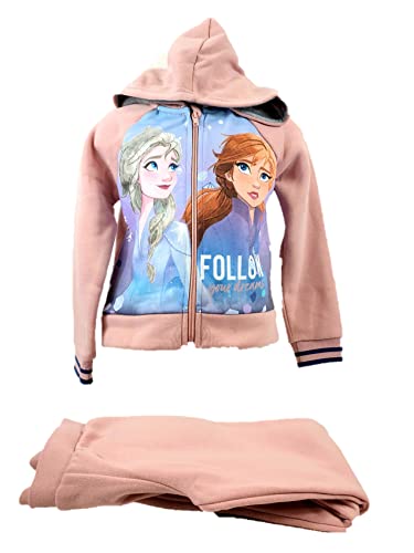 Sun City Frozen Anna ELSA Jogginganzug Trainingsanzug (HU6311.IO6) Gr. 128 rosa von Sun City