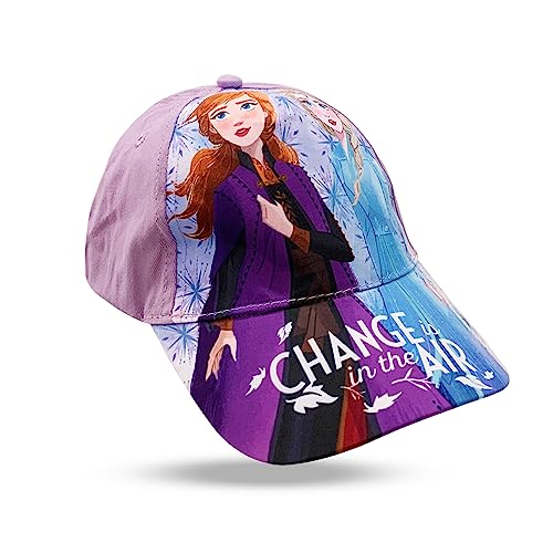 Sun City Frozen - Die Eiskönigin Anna & ELSA Kinder Kappe Mädchen Baseball-Cap Mütze (as3, Numeric, Numeric_52, Lila) von Sun City