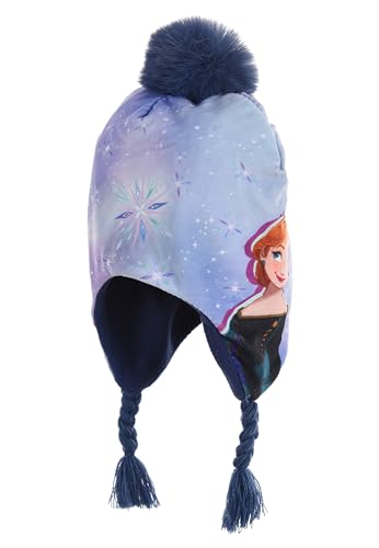 Sun City Frozen - Die Eiskönigin ELSA Anna Kinder Mädchen Winter-Mütze Bommelmütze, Größe:52 von Sun City