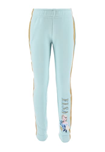 Sun City Frozen - Die Eiskönigin ELSA Kinder Jogging-Hose Mädchen Trainingshose (as3, Numeric, Numeric_128, Regular, Blau) von Sun City