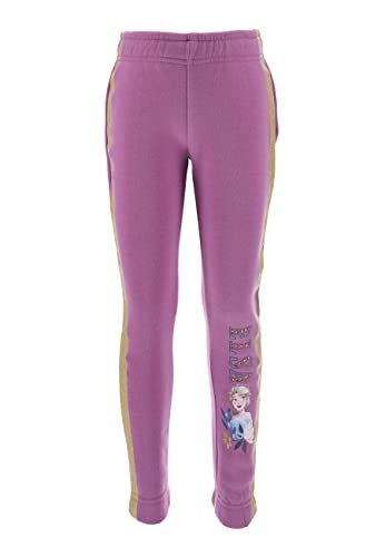 Sun City Frozen - Die Eiskönigin ELSA Kinder Jogging-Hose Mädchen Trainingshose (as3, Numeric, Numeric_128, Regular, Lila) von Sun City