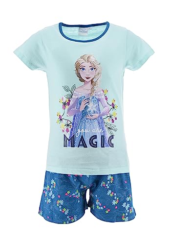 Sun City Frozen - Die Eiskönigin ELSA Mädchen Pyjama Schlafanzug, Farbe:Türkis, Größe Kids:104 von Sun City