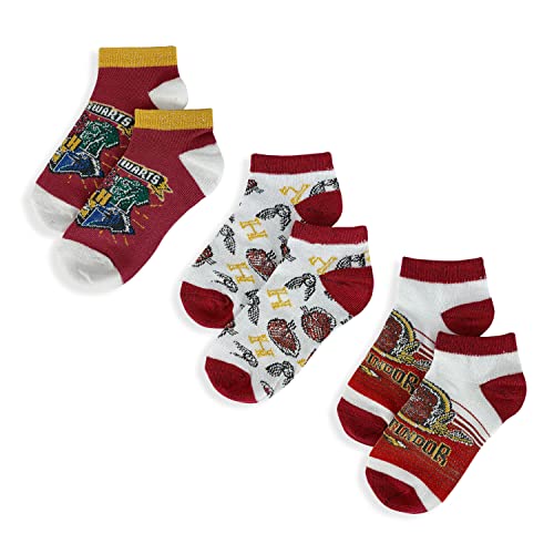 Harry Potter Kurzsocken 3 Paar für Mädchen Unisex in Baumwollgarn 5358 von SUN CITY