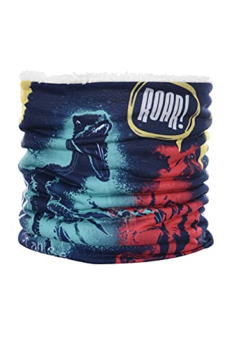 Sun City Jurassic World Kinder Jungen Schal Schlauchschal Loop Raptor T-Rex Dino, Farbe:Dunkel-Blau von Sun City