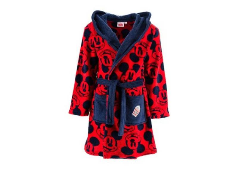 Sun City Kinderbademantel Mickey Mouse Maus Kinder Morgenmantel Bademantel mit Kapuze, Polyester von Sun City
