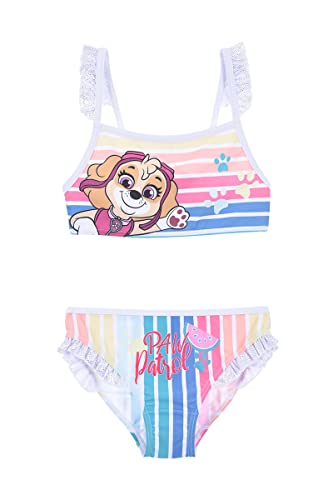 Sun City Mädchen Paw Patrol Badeanzug Bikini-Set (as3, Age, 5_Years, Regular, weiß) von Sun City