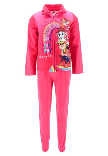 Sun City Mädchen Sportanzug Mit Paw Patrol/Frozen Trainingsanzug Sweat-Jacke mit Jogging-Hose Freizeitanzug Reißverschluss Kapuzenpullover Paw Patrol Rosa 3 jahre von Sun City