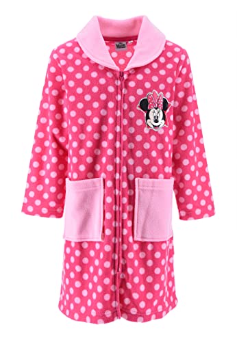 Sun City Minnie Mouse Kinder Mädchen Bademantel Morgenmantel mit Reißverschluss Pink, Größe Kids:104 von Sun City