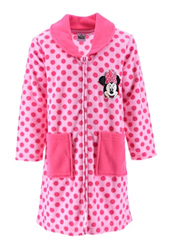 Sun City Minnie Mouse Kinder Mädchen Bademantel Morgenmantel mit Reißverschluss Rosa, Größe Kids:98 von Sun City