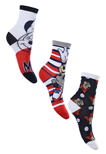 Sun City Minnie Mouse Kinder Mädchen Socken 3 Paar Strümpfe Paket Set, Größe:23/26 von Sun City