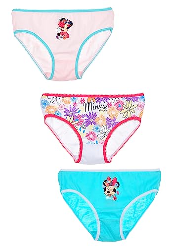 Sun City Minnie Mouse Kinder Mädchen Unterhosen Schlüpfer Slips 3er Pack (as3, Numeric, Numeric_92, Numeric_98, Regular) von Sun City