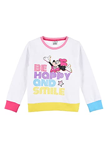 Sun City Minnie Mouse Sweatshirt Pullover Langarm Oberteil (Weiß, 98) von Sun City