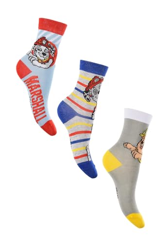 Sun City Paw Patrol Kinder Jungen Socken 3 Paar Strümpfe Paket, Größe:27/30 von Sun City