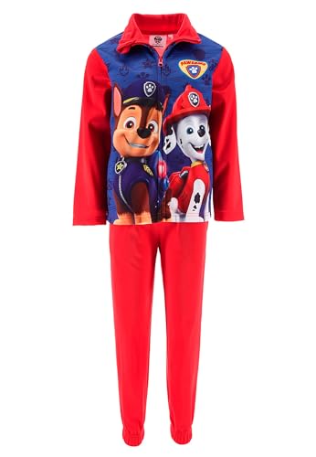 Sun City Paw Patrol Kinder Trainings-Jacke mit Jogging-Hose Jogging-Anzug Trainings-Anzug Chase Marshall, Farbe:Rot, Größe Kids:104 von Sun City