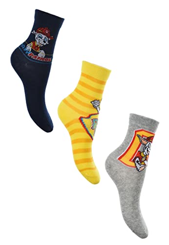 Sun City Paw Patrol Marshall 3 Paar Kinder Socken Strümpfe Set, Größe:23/26 von Sun City