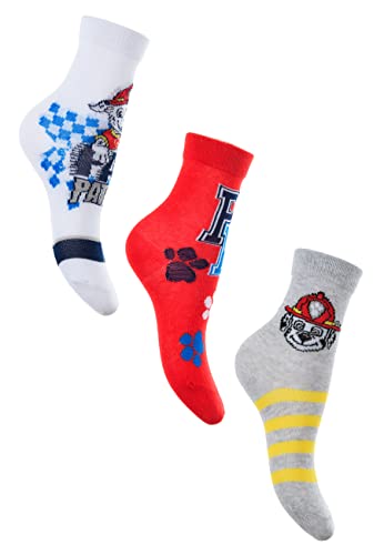 Sun City Paw Patrol Marshall 3 Paar Kinder Socken Strümpfe Set, Größe:31/34 von Sun City