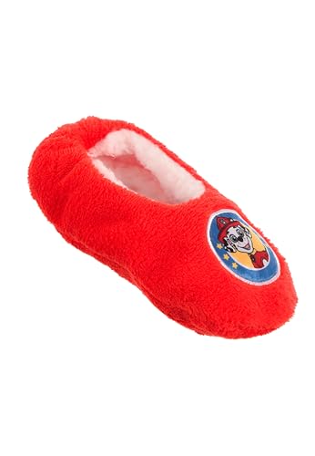 Sun City Paw Patrol Winter Hausschuhe Pantoffeln Fleece gefüttert (Rot, EU Schuhgrößensystem, Grundschulkind, Numerisch (von/bis), M, 27, 30) von Sun City