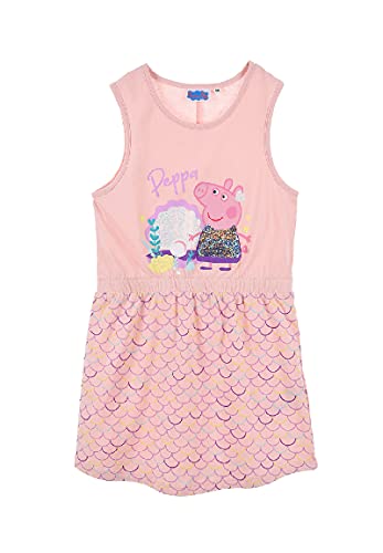 Sun City Peppa Wutz Pig Mädchen Kleid mit Pailletten Kinder Dress Robe (110) von Sun City