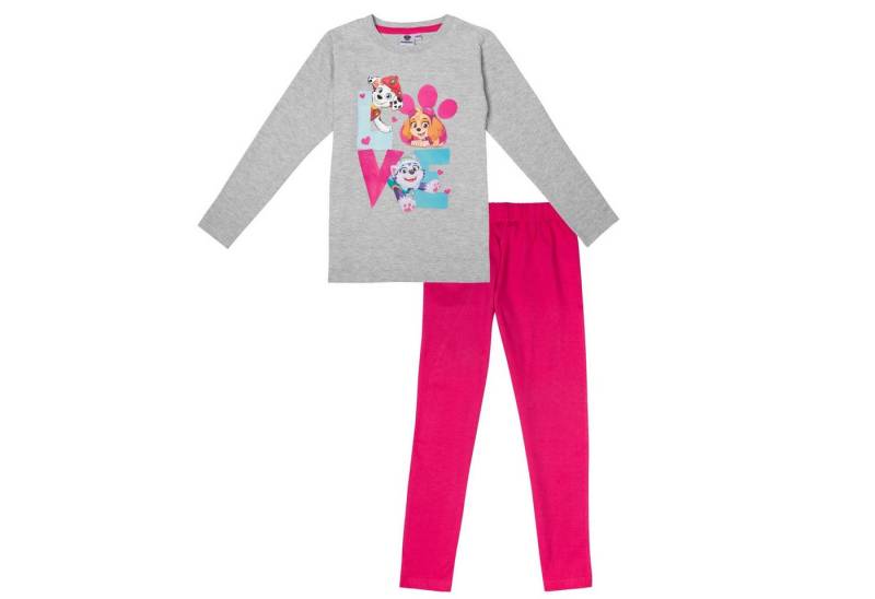 Sun City Schlafanzug Paw Patrol Mädchen langarm Schlafanzug Pyjama lang von Sun City