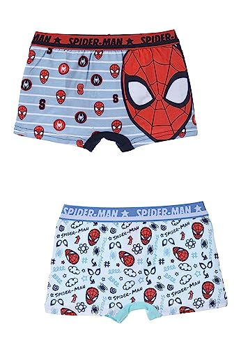 Sun City Spider-Man Jungen Boxershort Unterwäsche Unterhose 2er Set, Größe Kids:116-128 von Marvel