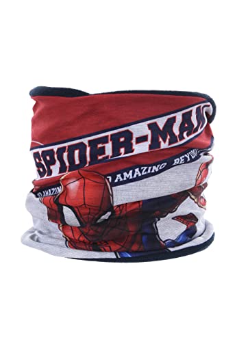 Sun City Spider-Man Jungen Coral Fleece Schlauchschal Winter Schal, Farbe:Grau von Sun City