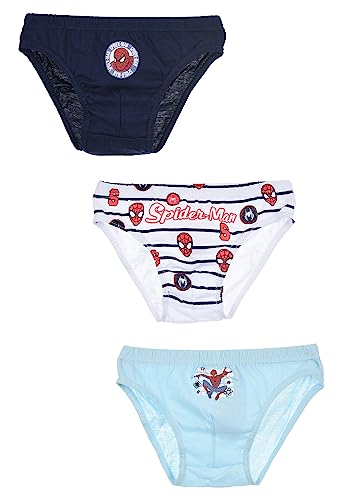 Sun City Spider-Man Jungen Kinder Unterhosen Schlüpfer Slips 3er Set (as3, Numeric, Numeric_104, Numeric_110, Regular) von Sun City