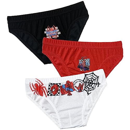 Sun City Spider-Man Jungen Kinder Unterhosen Schlüpfer Slips 3er Set (as3, Numeric, Numeric_104, Numeric_110, Regular) von Sun City