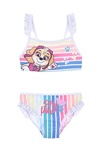 Suncity Mädchen Paw Patrol Badeanzug Bikini-Set, weiß, 4 Jahre von Suncity