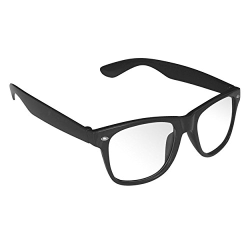 Oramics Hornbrille ohne sowie mit Stäke für Frauen und Männer Nerdbrille Retro Brille (Brille ohne Stärke) von Oramics