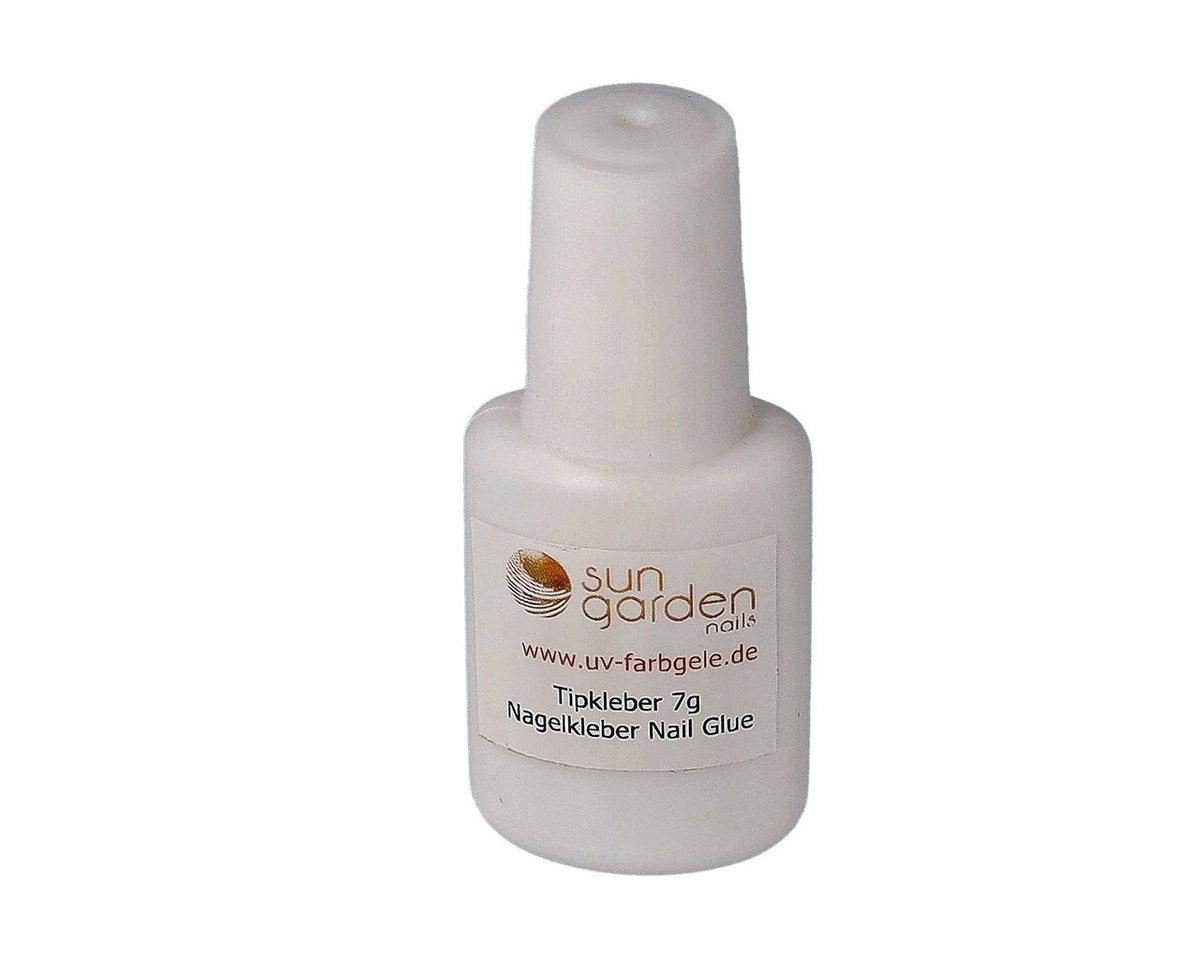 Sun Garden Nails Nageldesign Zubehör 1x 7g Tipkleber, Nagelkleber mit Pinselflasche Nagelkleber zum Auftrag von Sun Garden Nails