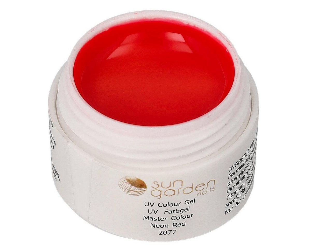 Sun Garden Nails UV-Gel Master Color - Supreme Line N°2077 Neon Red 5ml - UV Color Gel von Sun Garden Nails