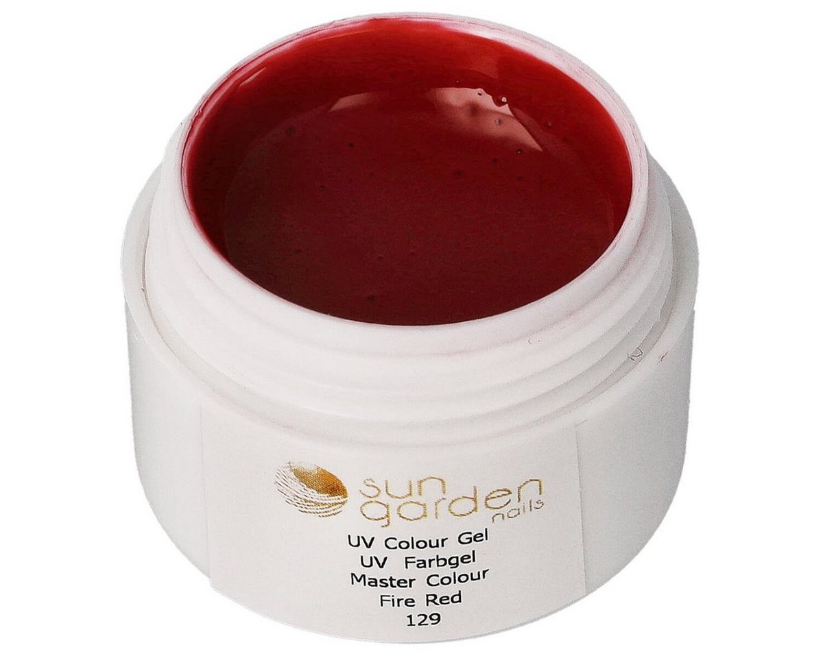 Sun Garden Nails UV-Gel N°129 UV Master Color Gel - Farbgel - Fire Red 5 ml von Sun Garden Nails