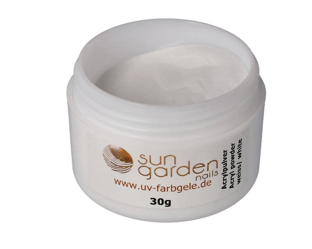 Sun Garden Nails UV-Gel Acryl Pulver weiß 30g von Sun Garden Nails