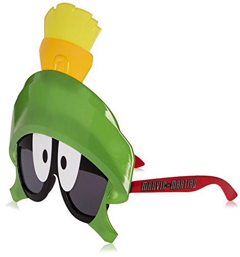 Sun-Staches Damen Marsianer Looney Tunes Marvin The Martian Sonnenbrille, Partyzubehör, UV400, grün von Sun-Staches