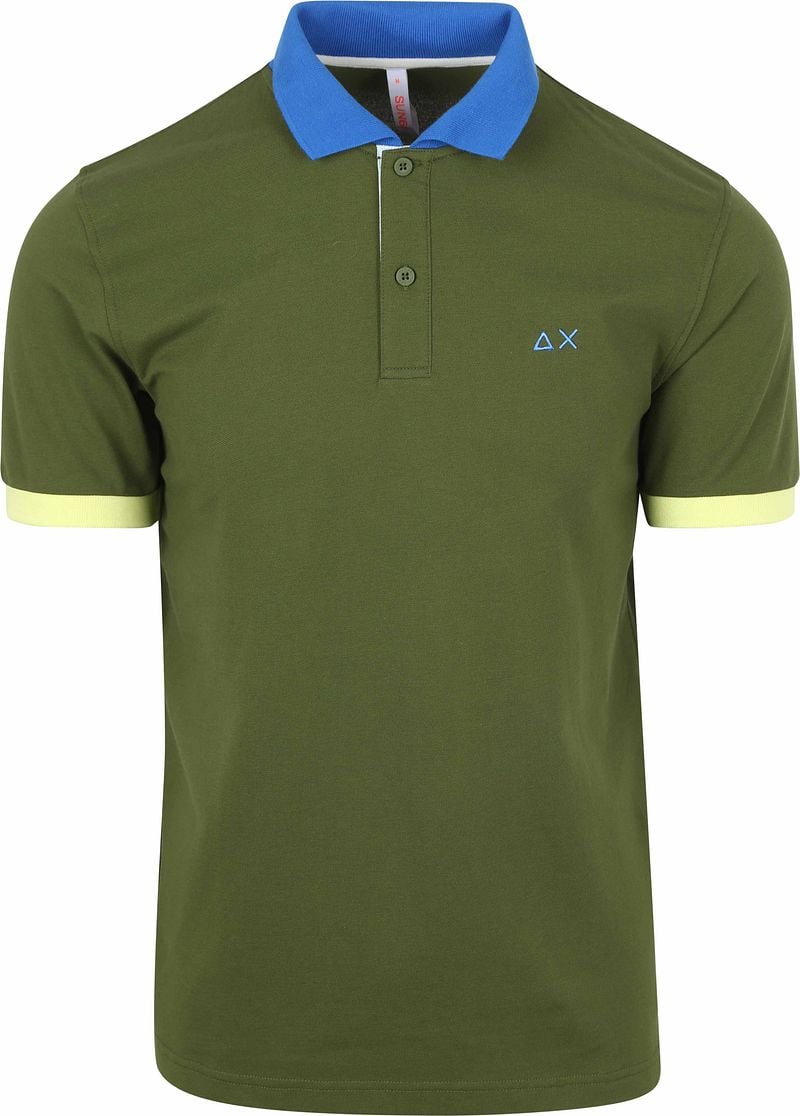 Sun68 Poloshirt Color Way Dunkelgrün - Größe M von Sun68